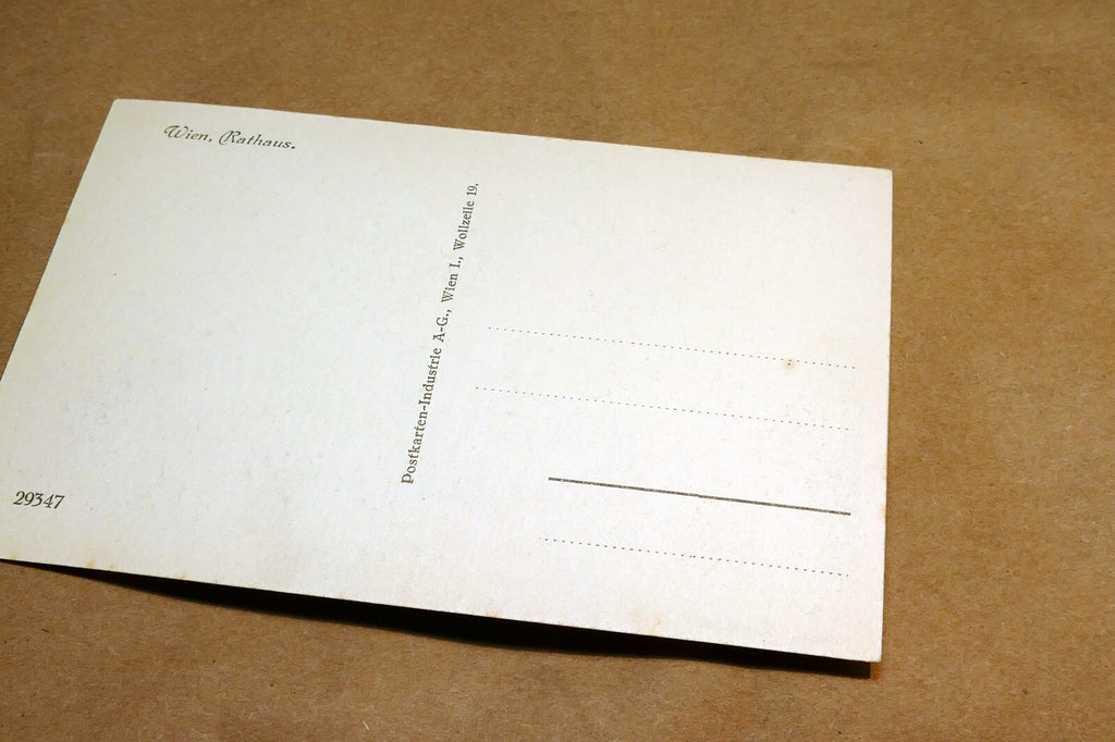 Vienna Town Hall Rathaus 1930's postcard Austria - unposted