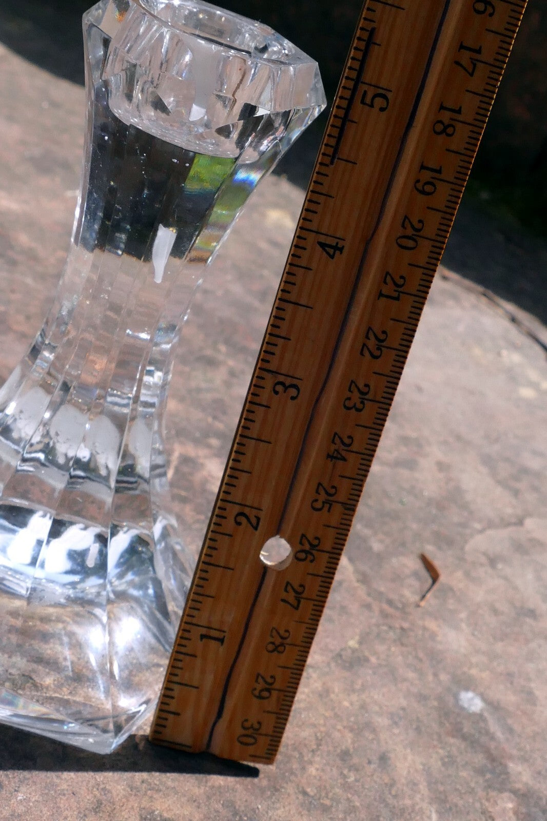 TOWLE Set of 2 Clear Lead Crystal Candle Stick Holders made Austria 5" lot