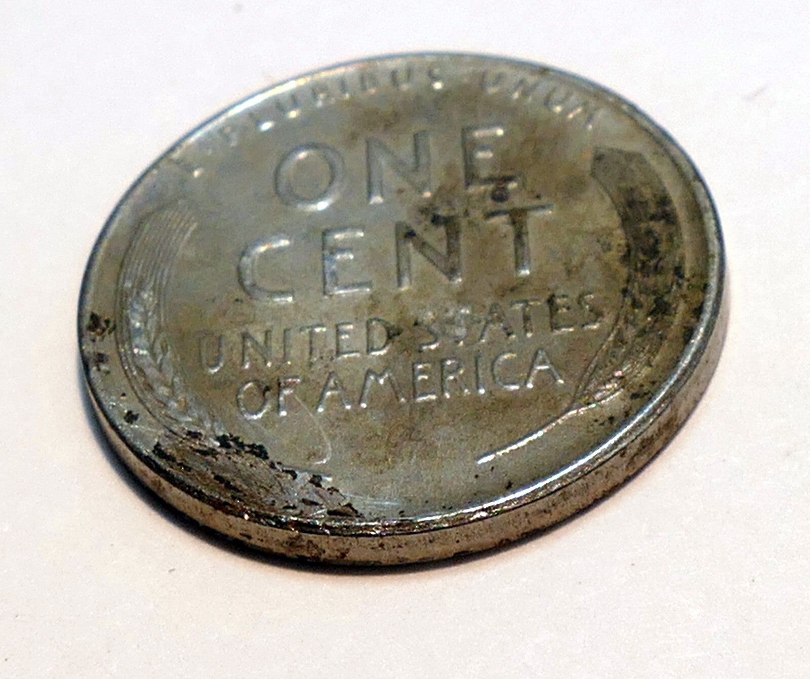 1943 Lincoln Cent 1c Steel Penny  coin