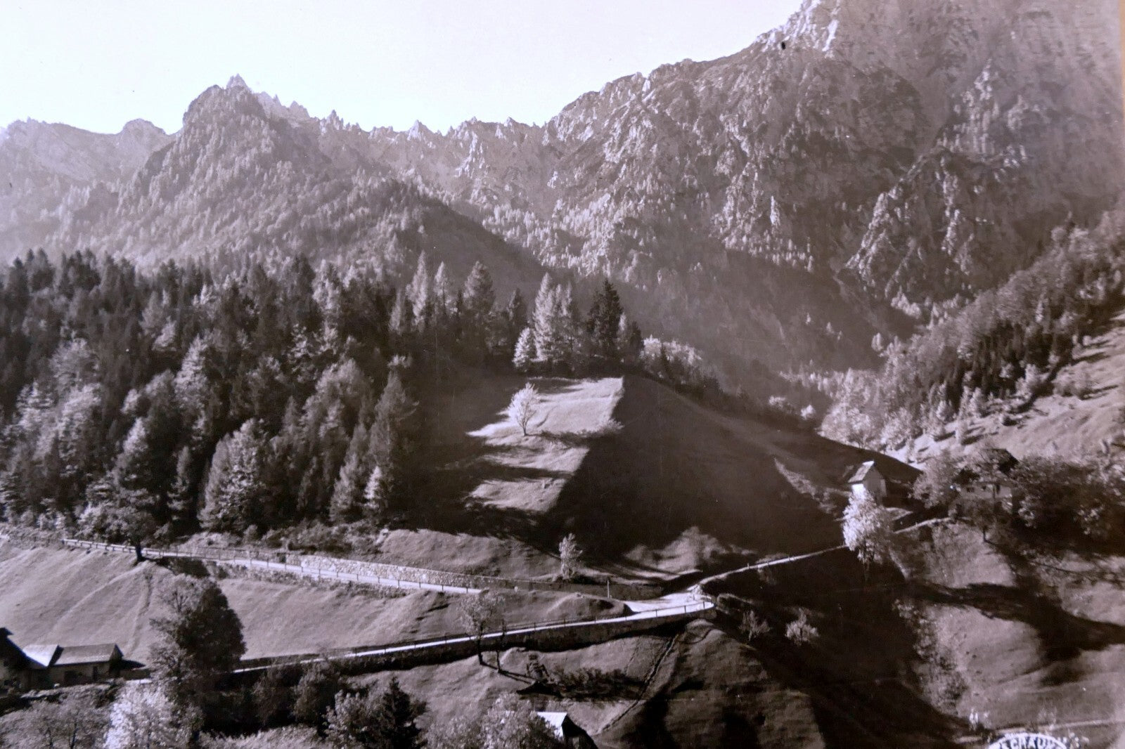 Zelenitza loiblstrasse alps austria postcard 1940's   unposted