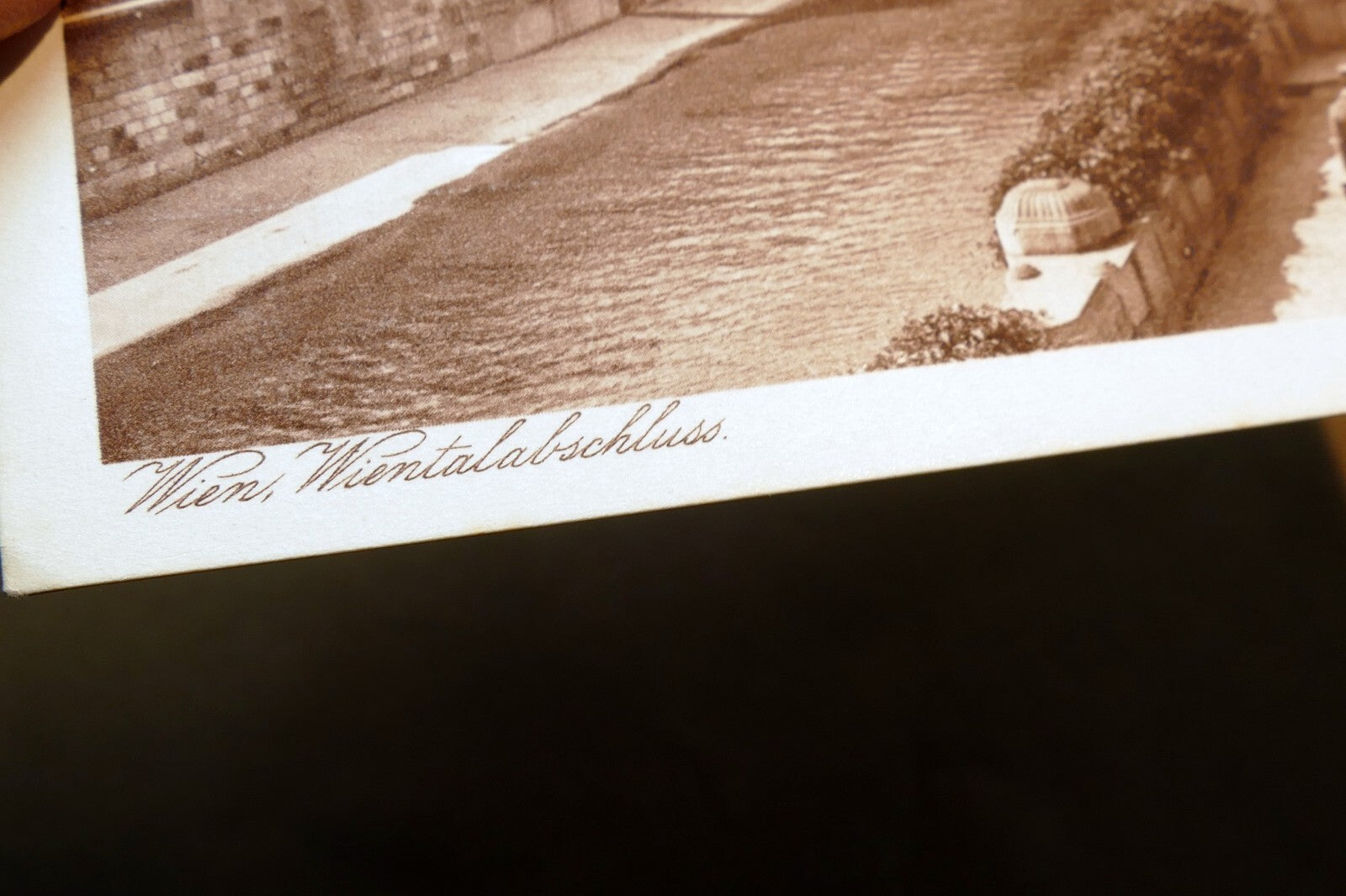 Vienna Wientalabschluss Street Light Bridge postcard Austria 1928  - unposted