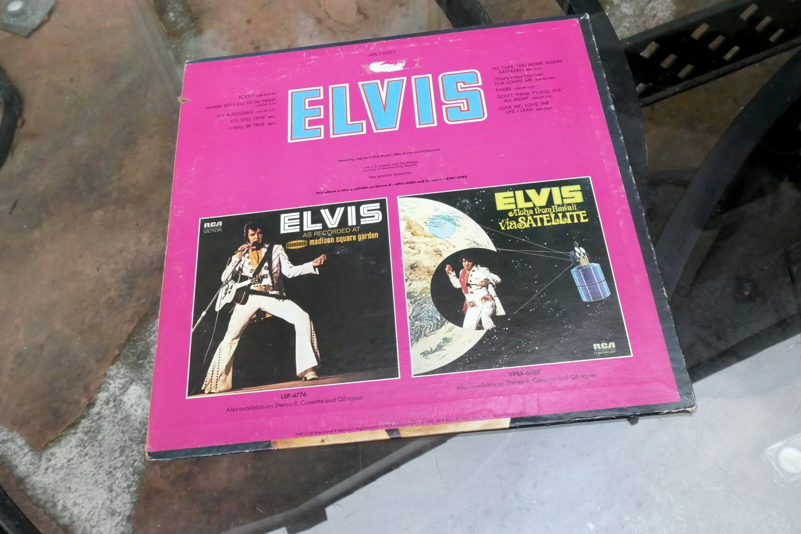 1973 Elvis Presley Elvis APL1-0283 Stereo  - ALBUM ART COVER ONLY