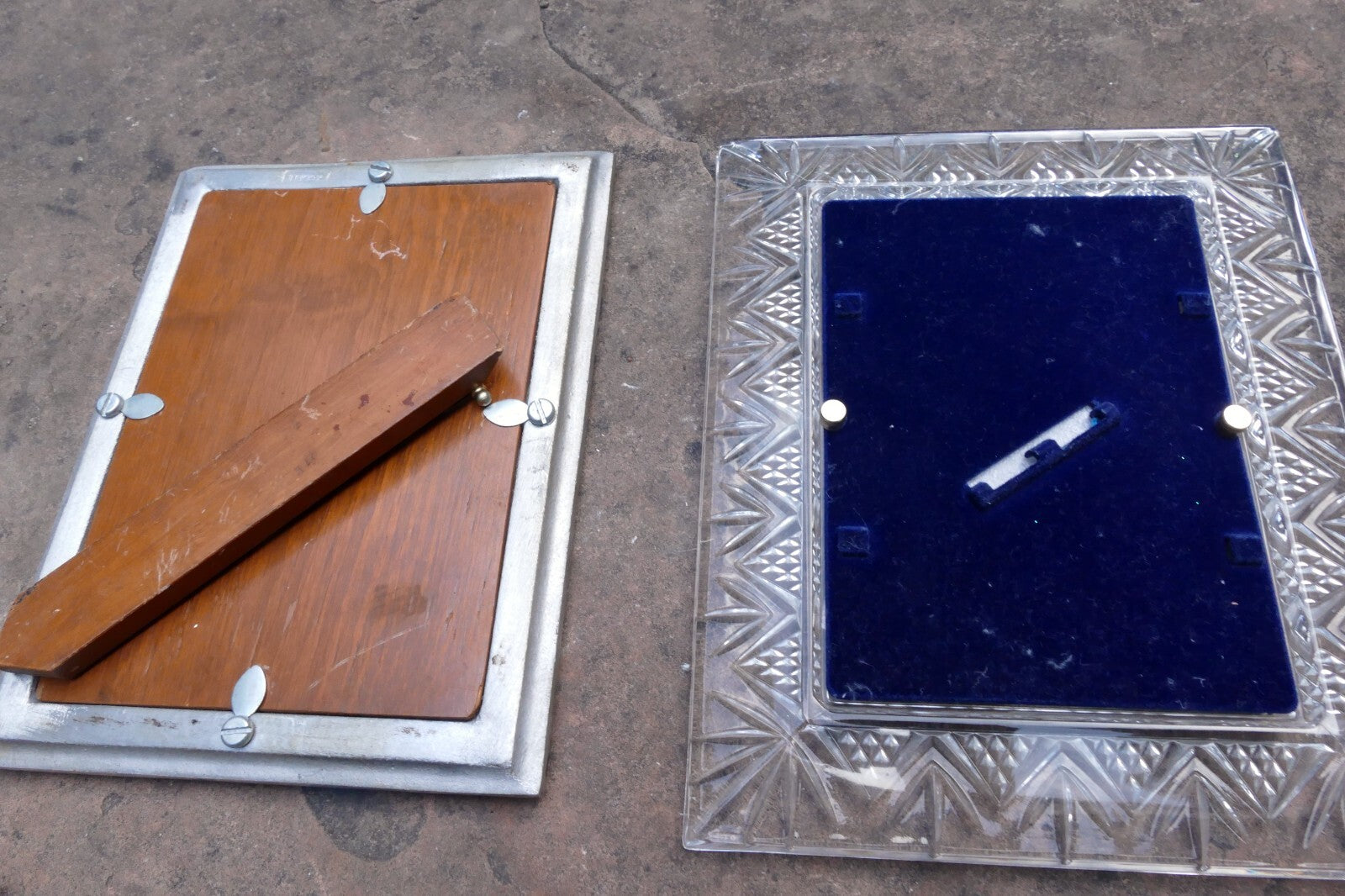 Pack of 3 Four Metal/Glass Picture Portrait Frame 5X7" Art Photo Mixed lot