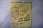All the things you are, sheet music 1940, "very warm for many", jerome kern, dorothy fields