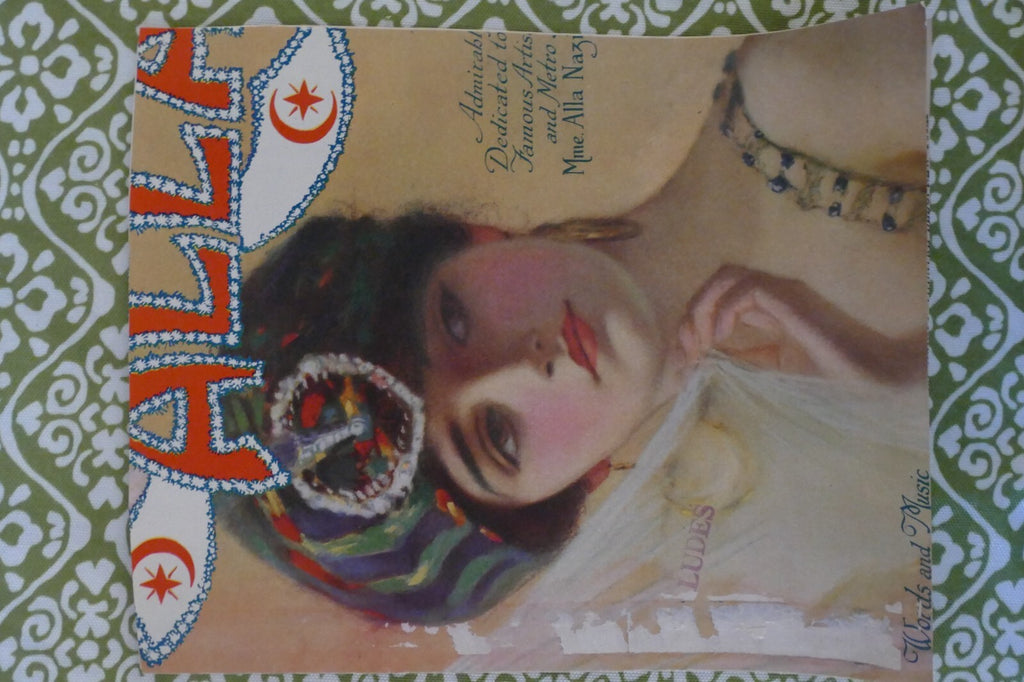 Alla, sheet music 1920, by anita owen, the jones music co.