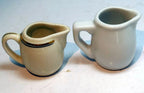 Suisse langenthal mini cream pitcher miniature set of two white porcelain