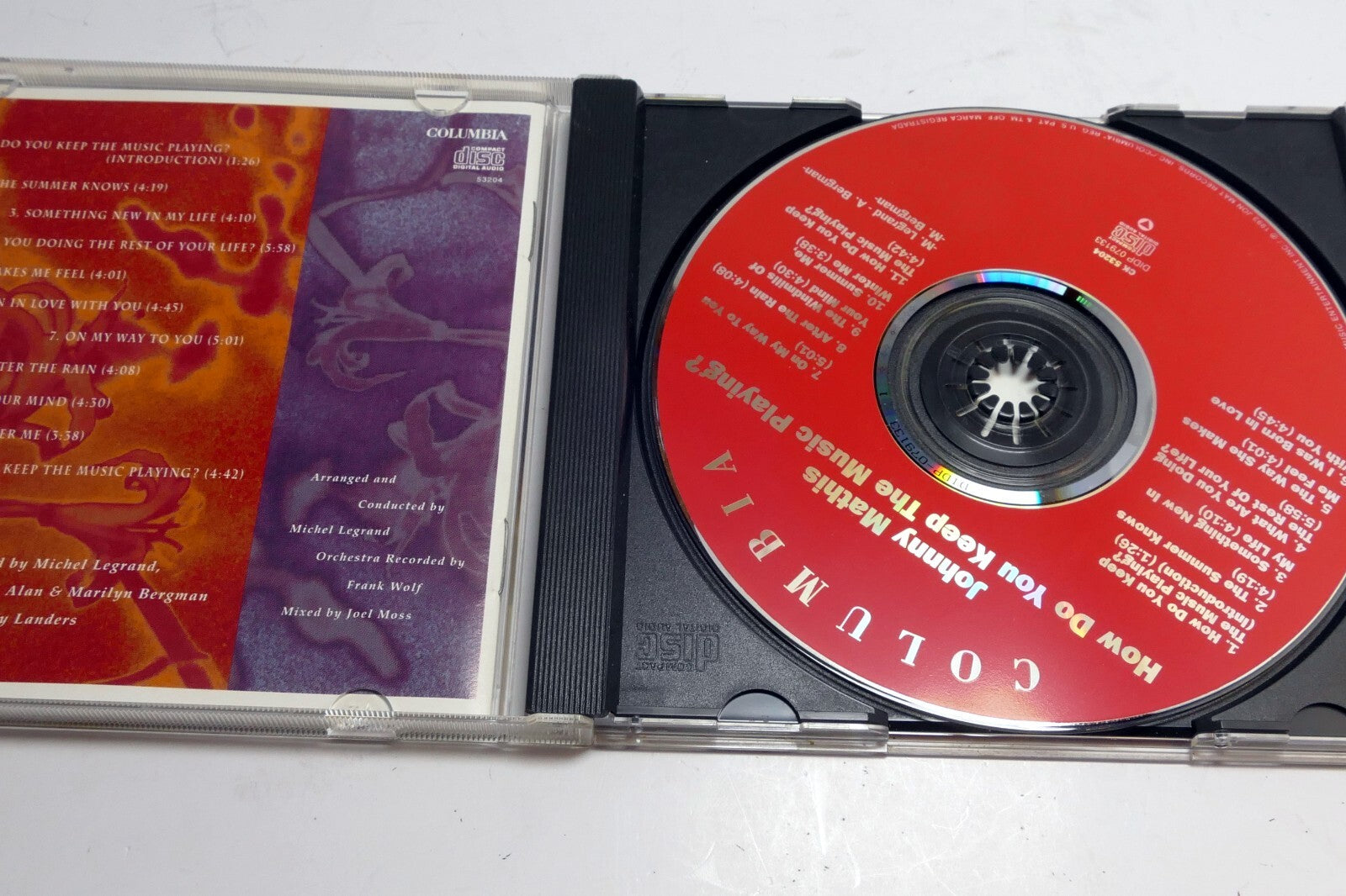 Johnny Mathis How Do You Keep the Music Playing? CD CK 53204 Columbia 1993