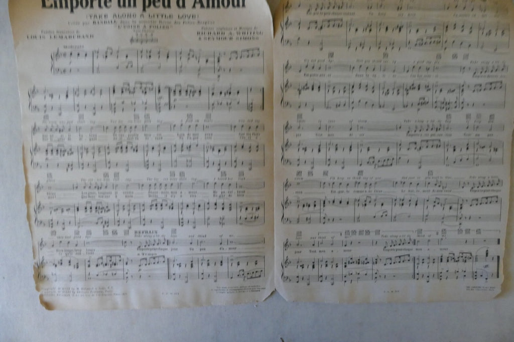 Emporte Un Peu D'Amour 1931, Louis Lemarchand, Richard A Whiting, Seymour Simons