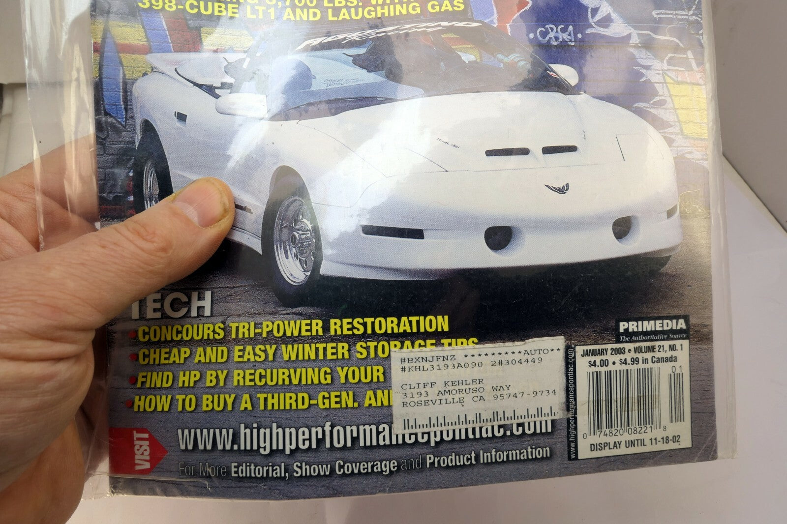 HIGH PERFORMANCE PONTIAC MAGAZINE January 2003 9-second urban Assault Vehicle
