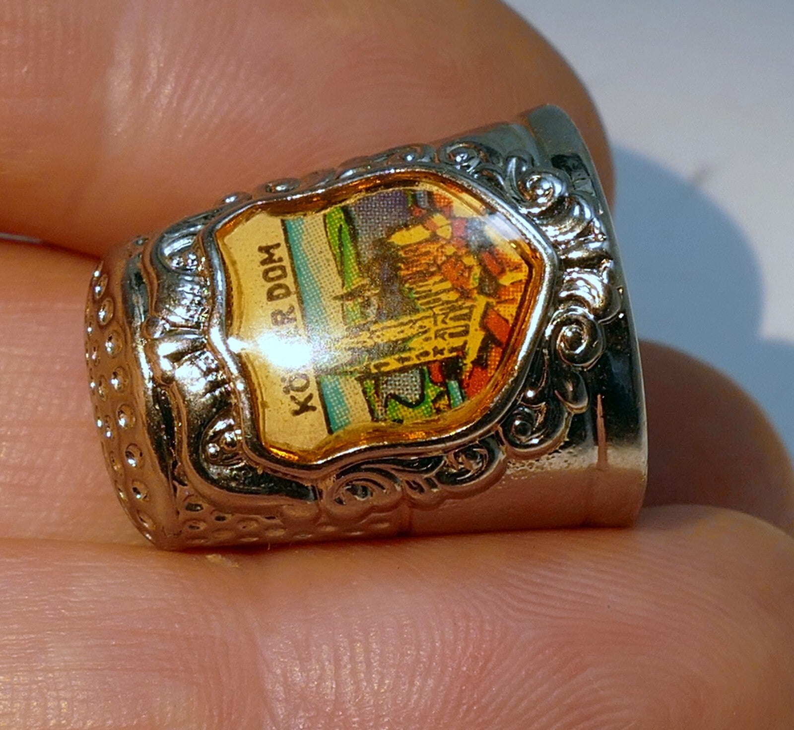 Thimble Souvenir Kolner Dom metal Germany