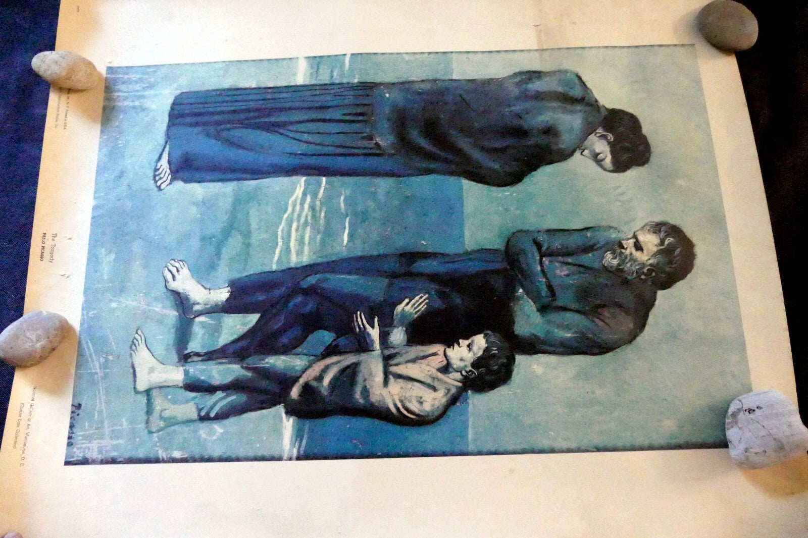 Pablo Picasso 1960 G-613  "The Tragedy" POSTER Shorewood Press SPADEM vintage