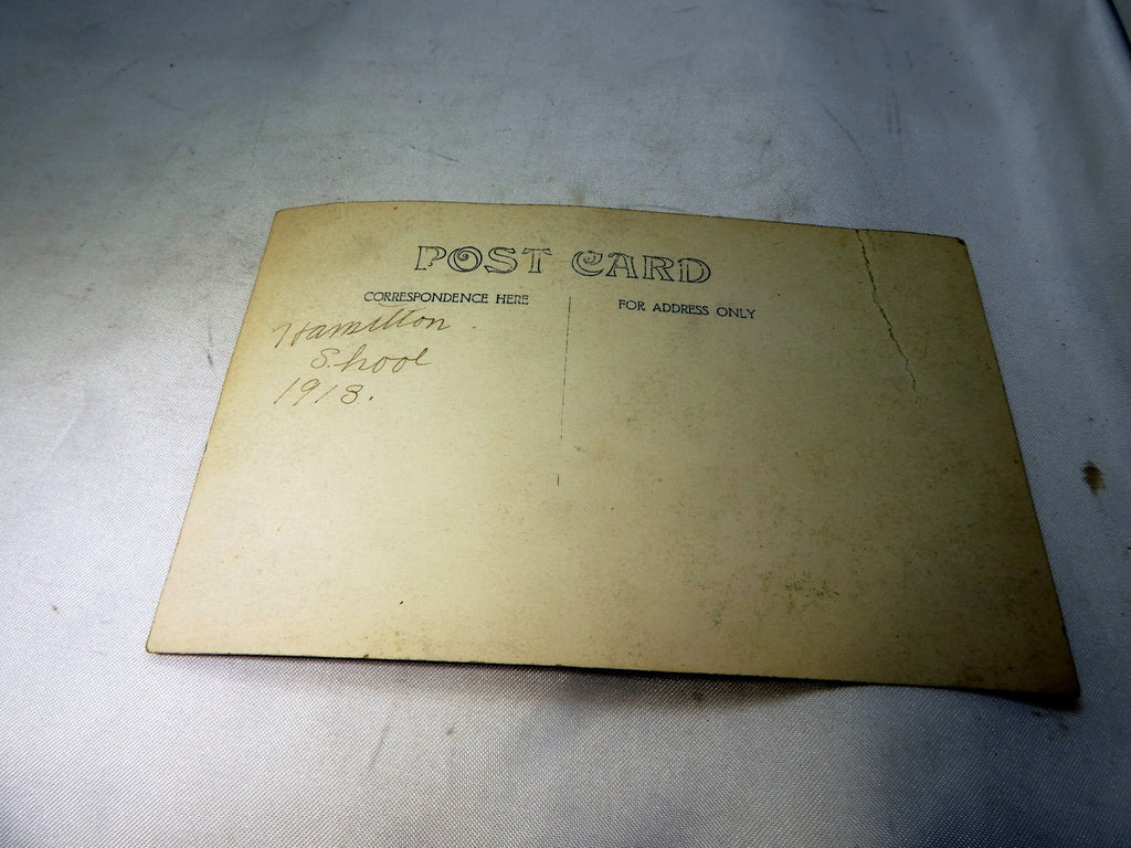 Hamilton School  Postcard 3.5X5.5" vintage 1918