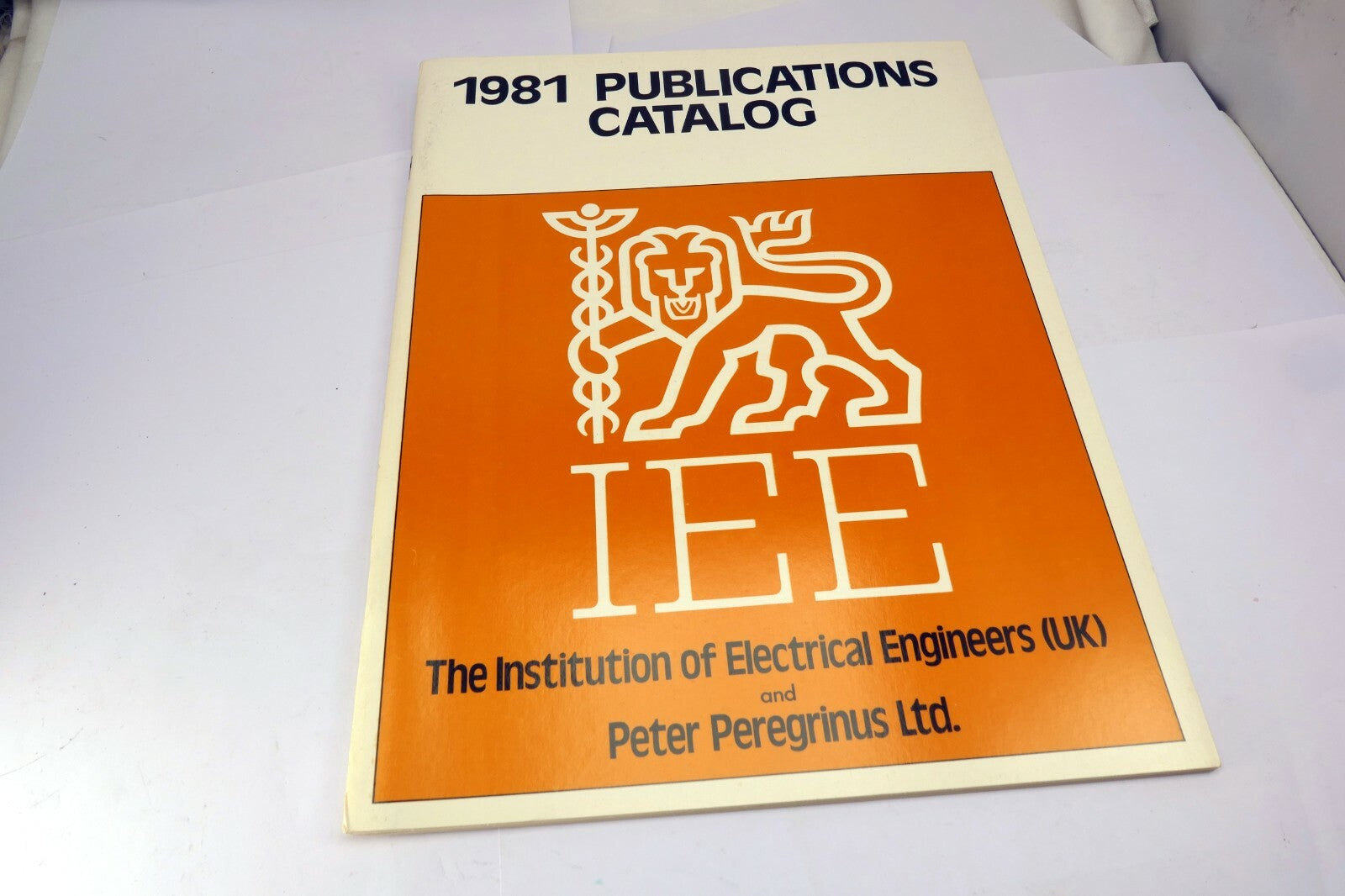 1981 Publications Catalog Institution Electrical Engineers IEE P. Peregriinus