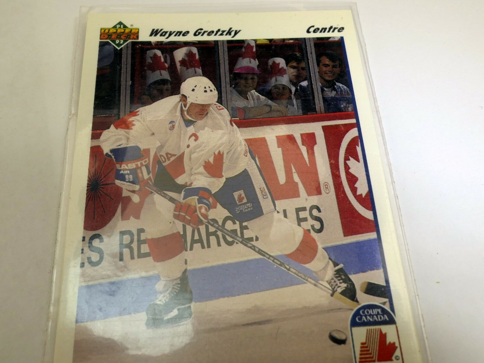 1991 1992 Upper Deck Trading Card # 13 Wayne Gretzky Canada Center