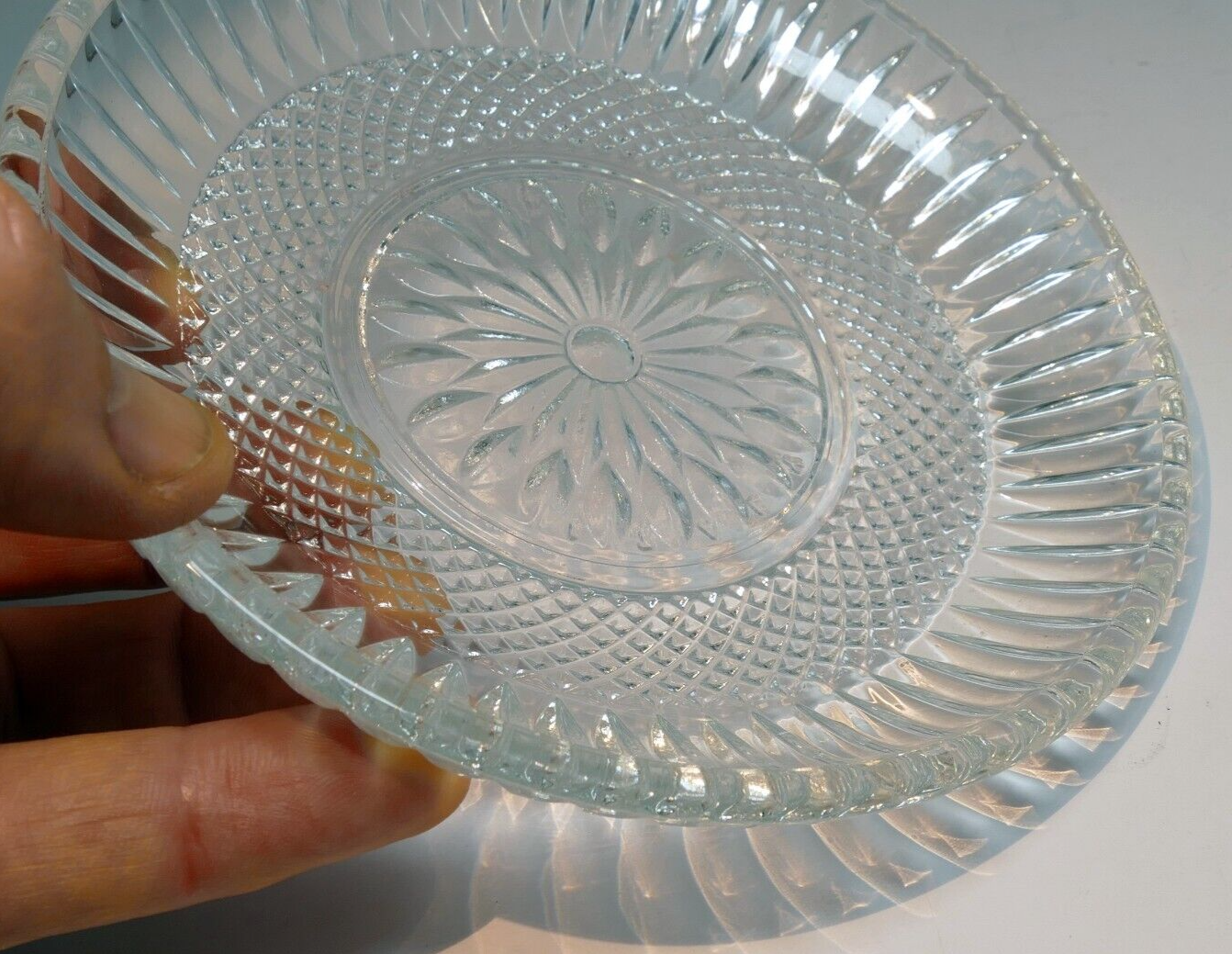 Crystal grafton dessert cookie plate (platter) 6" small