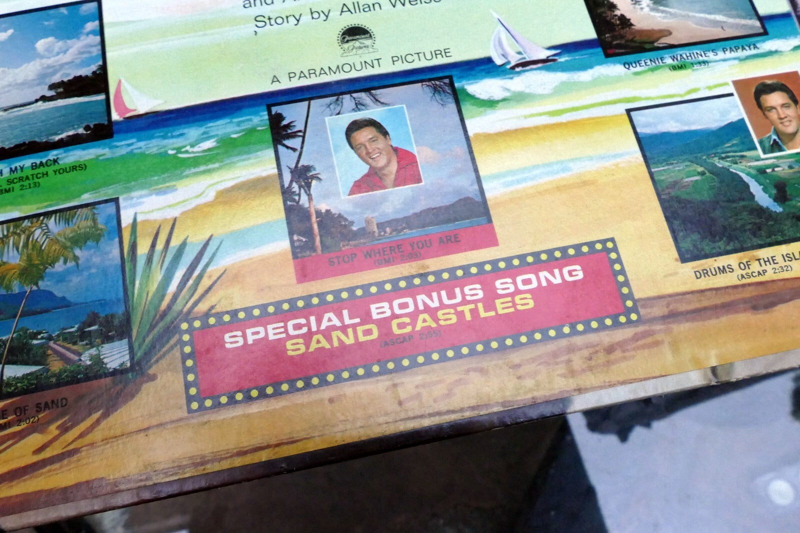 1966 Elvis Presley Paradise Hawaiian Style  LPM-3643 - ALBUM ART COVER ONLY