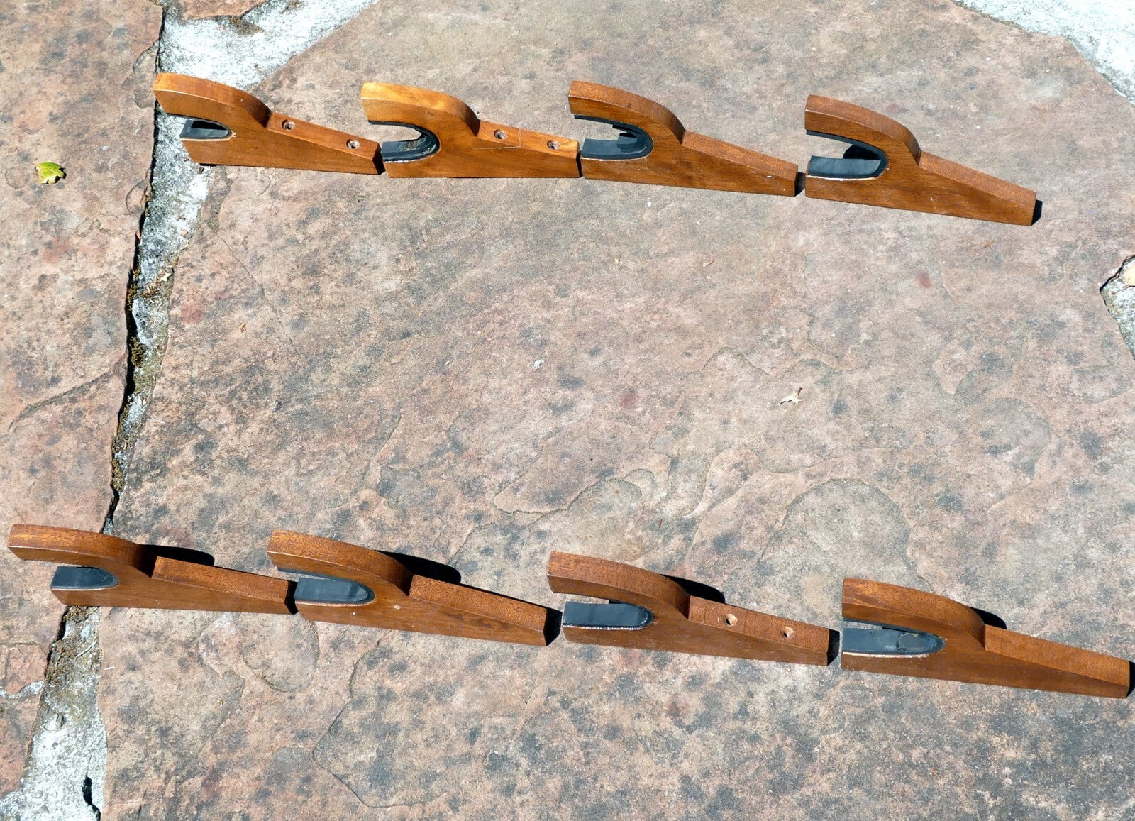 4 rifle gun rack wall mount wooden shotgun holder gun display hanger handmade