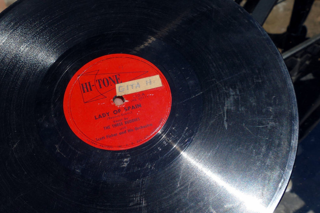 Jeffrey Clay 78rpm Single 10" Hi-Tone Records lade Spain I love you 1949