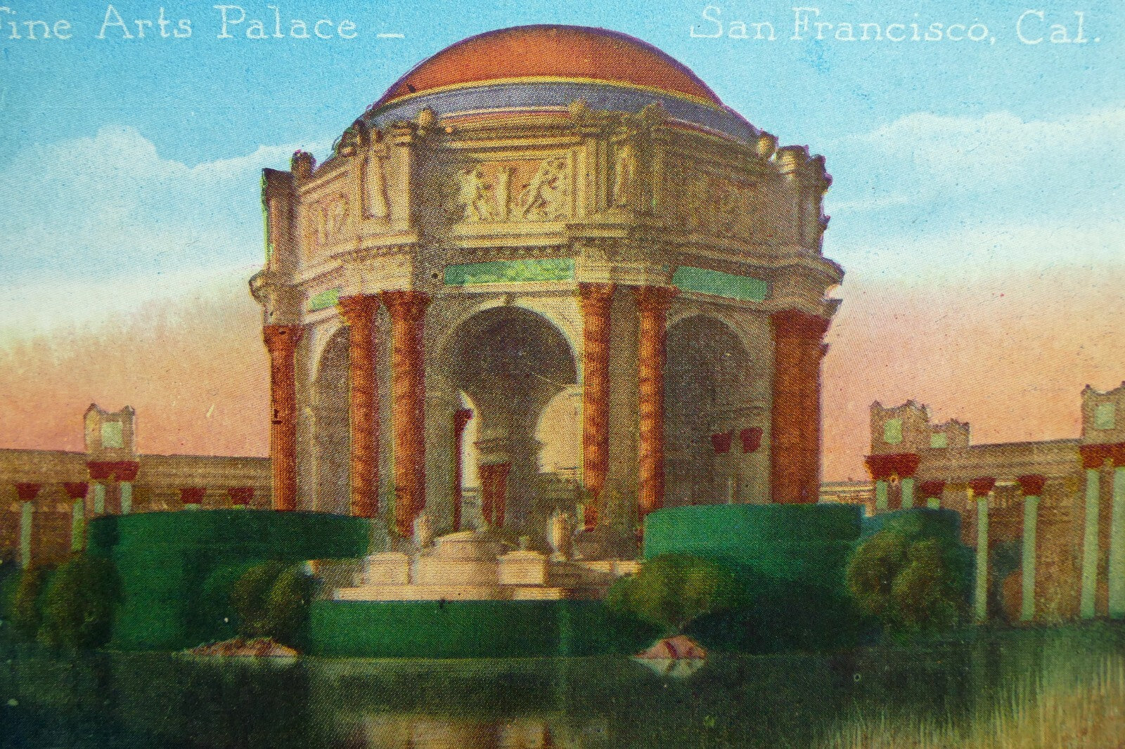 Fine arts palace san francisco usa 1926 postcard   unposted