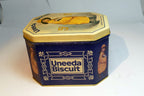 Uneeda Biscuits Tin Depicts 1923 Art Tin octagonal empty container boy
