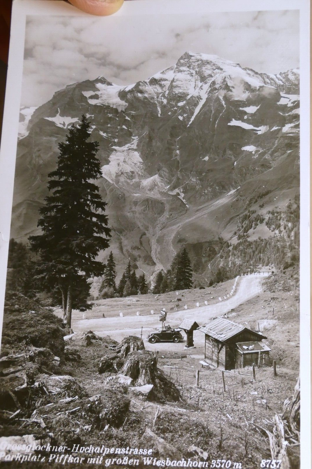 Grossglockner großes wiesbachhorn alpine road postcard austria   unposted
