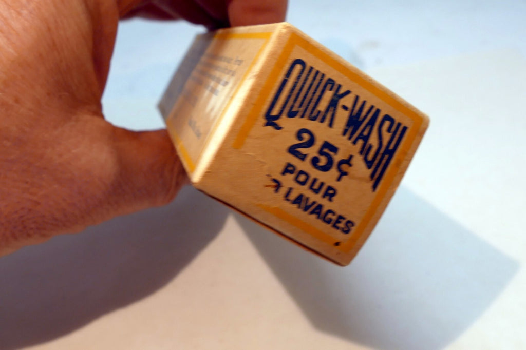 Quick Wash Tablets water softener  by F.A. Williamson Co. Ottawa Canada 1910's