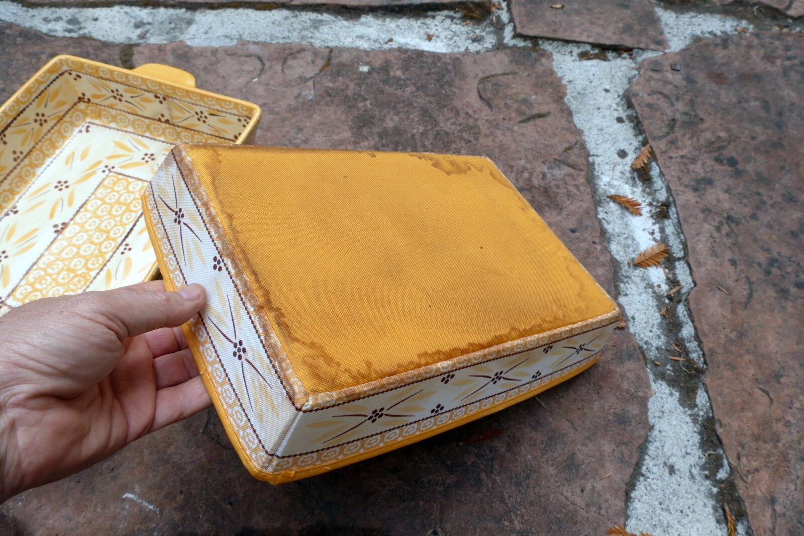 Temp-Tations Presentable Ovenware Casserole Lasagna Serving Tray w/ Lid 10X15"