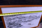 San Francisco harbor print Golden Gate Water front 1940's California USA