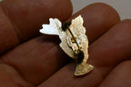 VTG Gold Tone First Holy Communion Lapel Pin w/ Pinback Christian Catholic