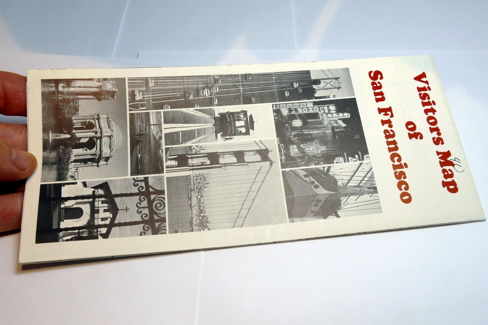1974 Visitors Map of San Francisco Attractions Dining Lodging Shopping USA