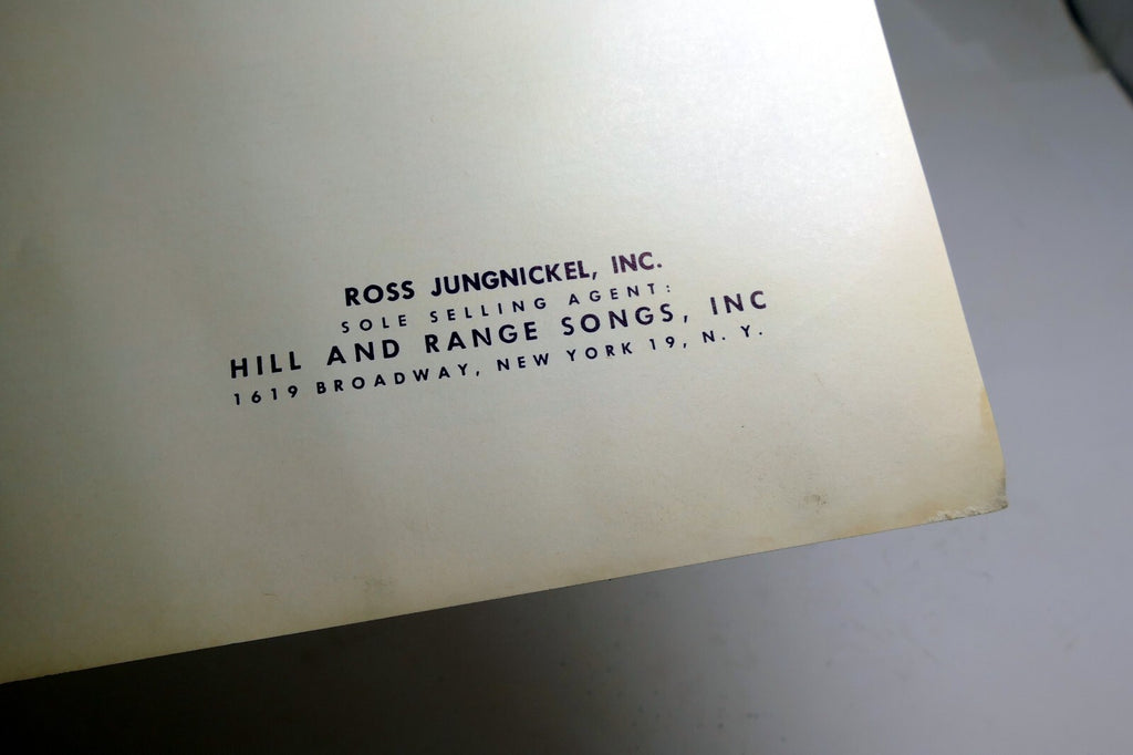 Not One Minute More Don Robertson Lau Dinning Hal Blair  1959 Sheet Music