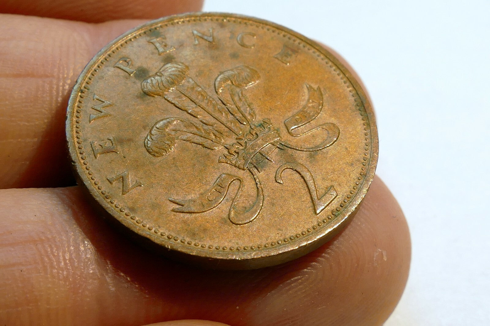 New 2 Pence Coin Elizabeth II 1975 GREAT BRITAIN Two PENCE UK