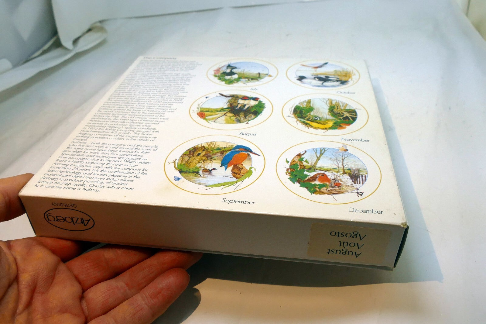 BIRDS of the Country BY Martin Camm - BAVARIA PLATE ARZBERG GERMANY Swallow