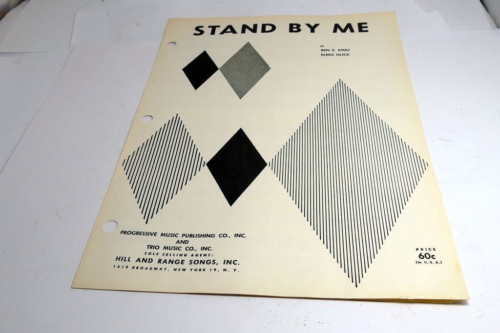 Stand By Me 1931  Sheet Music Ben E. king Elmo Glick