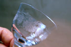 Cambridge Grape Cordial Etched / Crème De Menthe Glasses  - Set of 6 Lot Wine