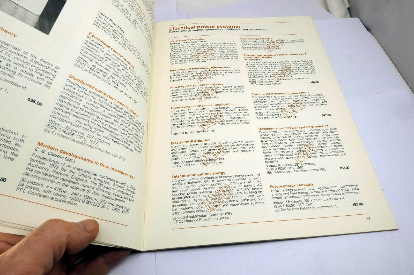 1981 Publications Catalog Institution Electrical Engineers IEE P. Peregriinus