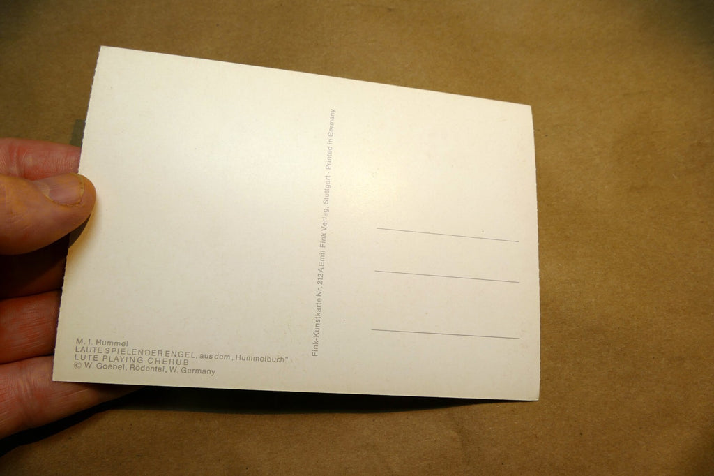 Hummel Laute Spielender Engel  Postcard W. Germany Art - Unposted - mint