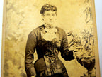 Picture of lady vintage antique photograph 2.5x4" 1880 by glenhill jerseyville