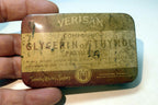 Empty TIN Verisan Compound Glycerin of Thymol Pastilles Boots England UK