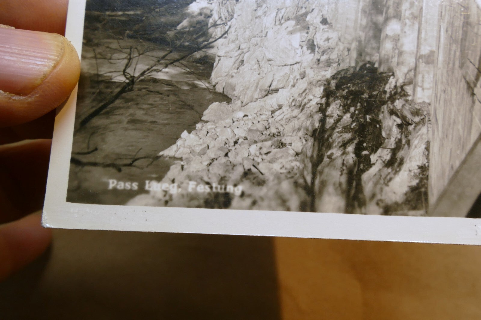 Pass Festung postcard Black & white Austria vintage - unposted