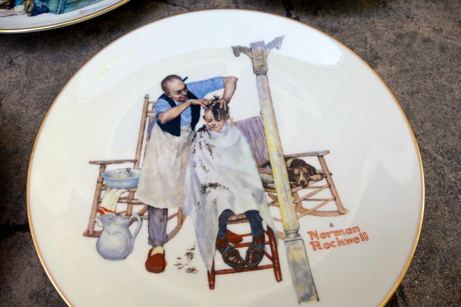 Set of 5 Norman Rockwell / Gorham Collector Plates; "Four Seasons" 1978