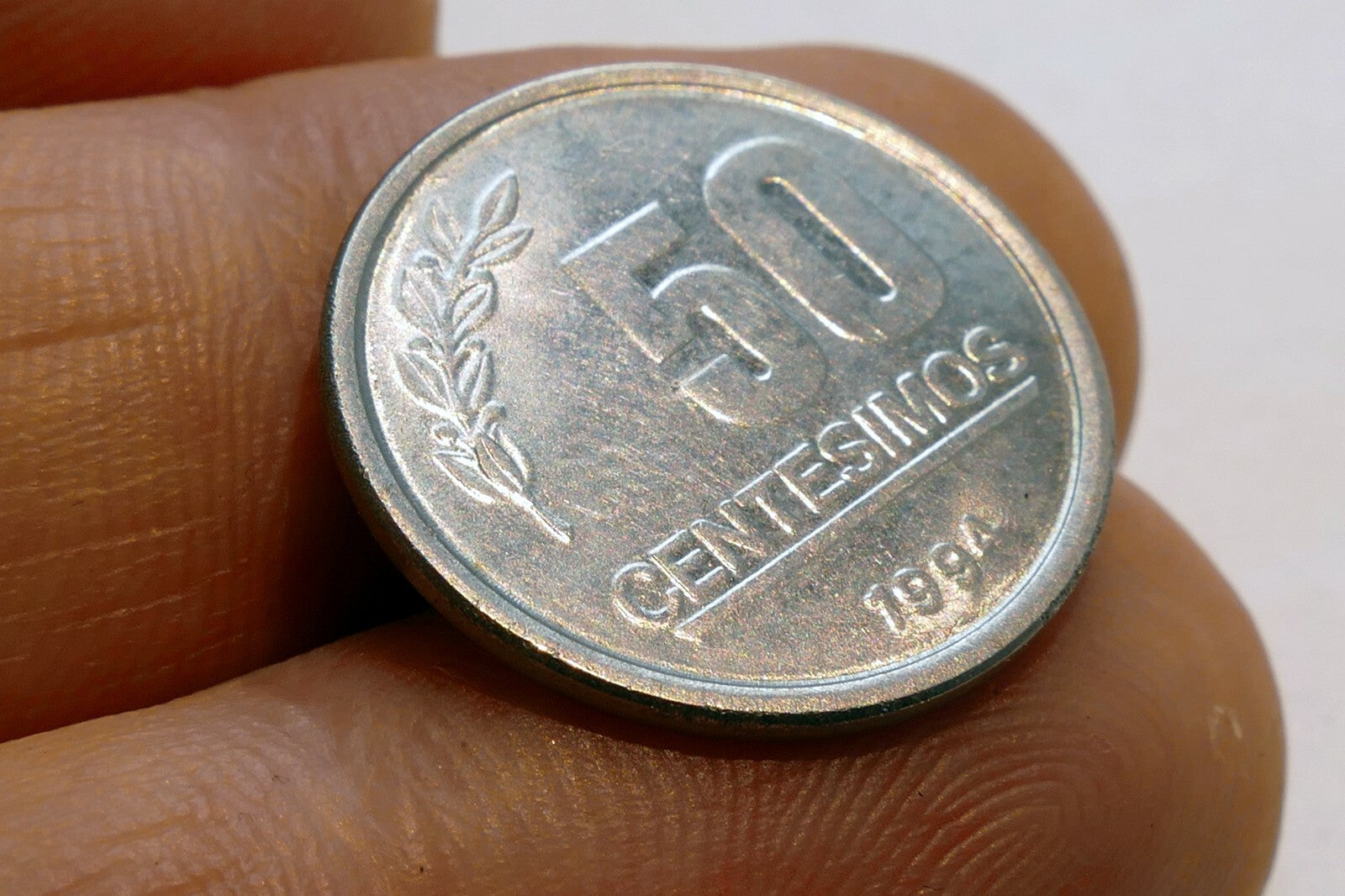 Republica Oriental  Del Uruguay  Coin 50 Centesimos 1994