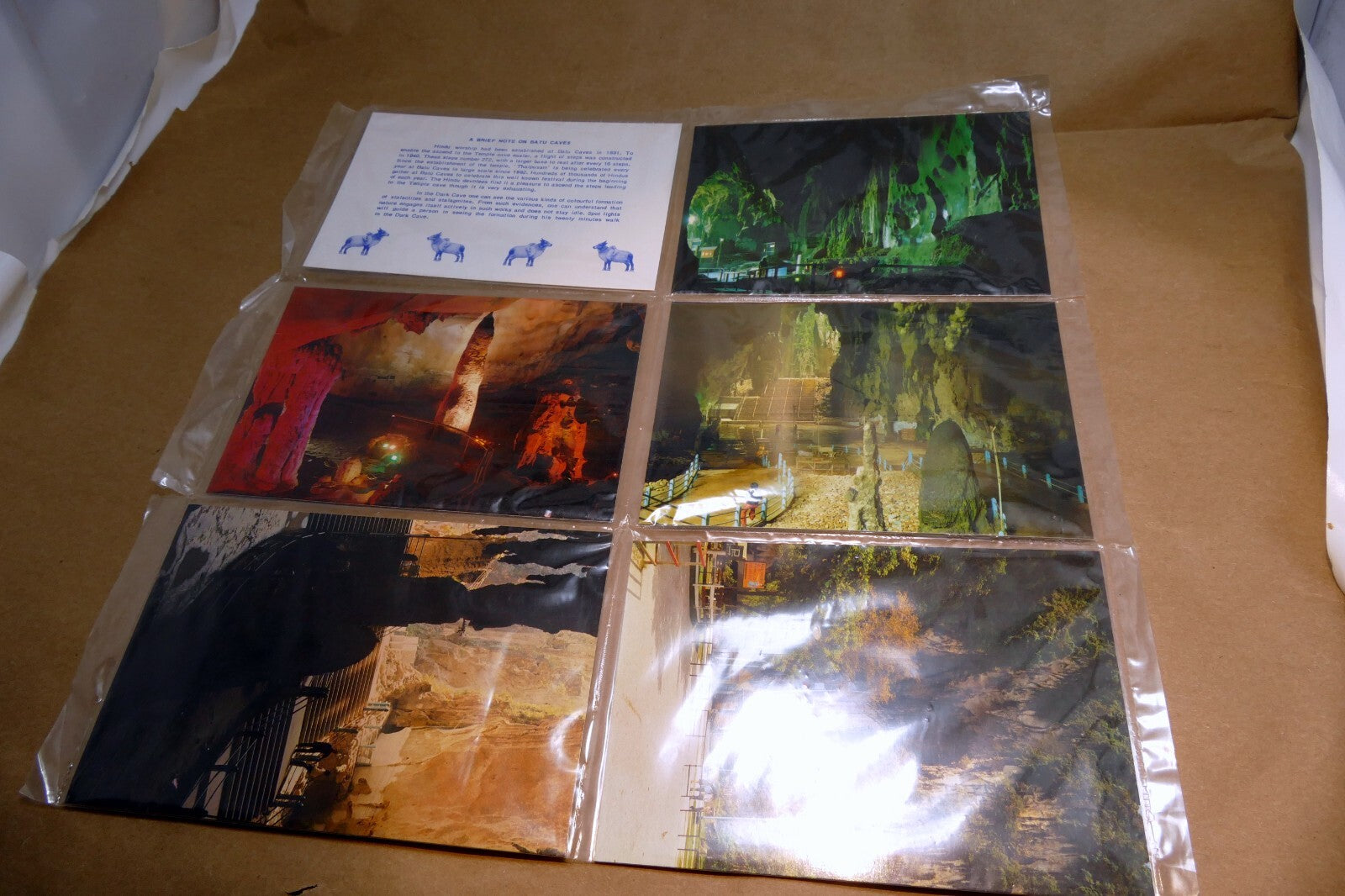 Batu caves kuala lumpur malaysia postcard 1970's lot of 5 pack unposted