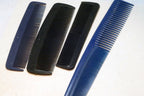 4 pcs black plastic barbershop styling comb set for hair clippers