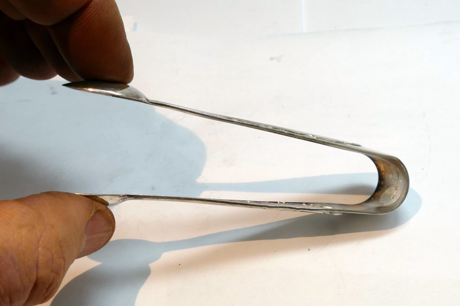 Silver Plate Motif Sugar Cube Tongs for tea pot