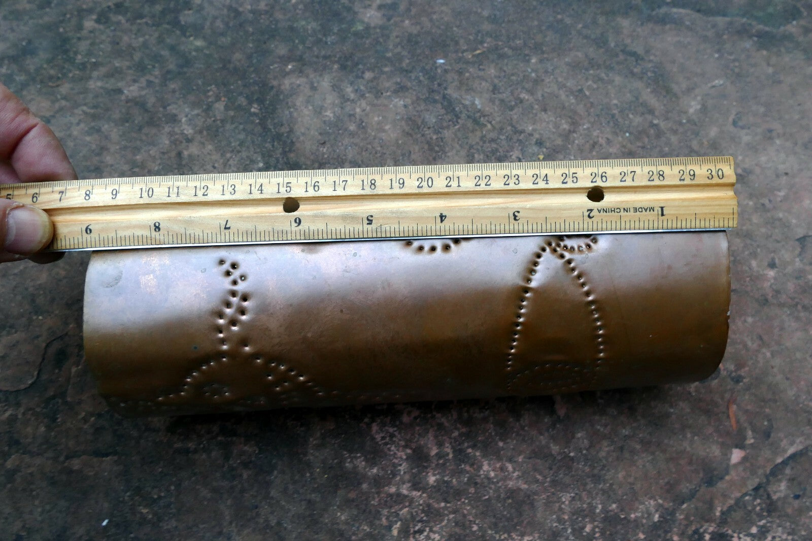 Bronze metal Cover Incense Burning Burner vintage Home made with stars eye moon