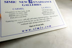 Simic Art Gallery Card Postcard 1970's Carmel Lajolla California USA