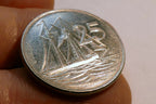 Cayman Islands 1992 25 Cents Nickel Clad Steel Coin Elizabeth II Schooner