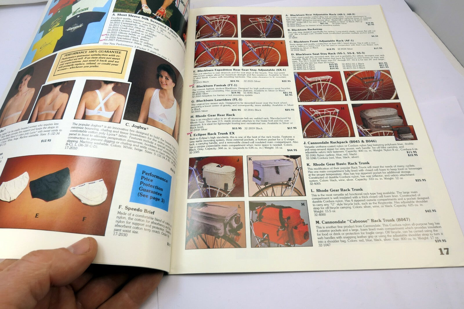 Performance Bicycle Shop Magazine Spring 1995 Sale Booklet price list