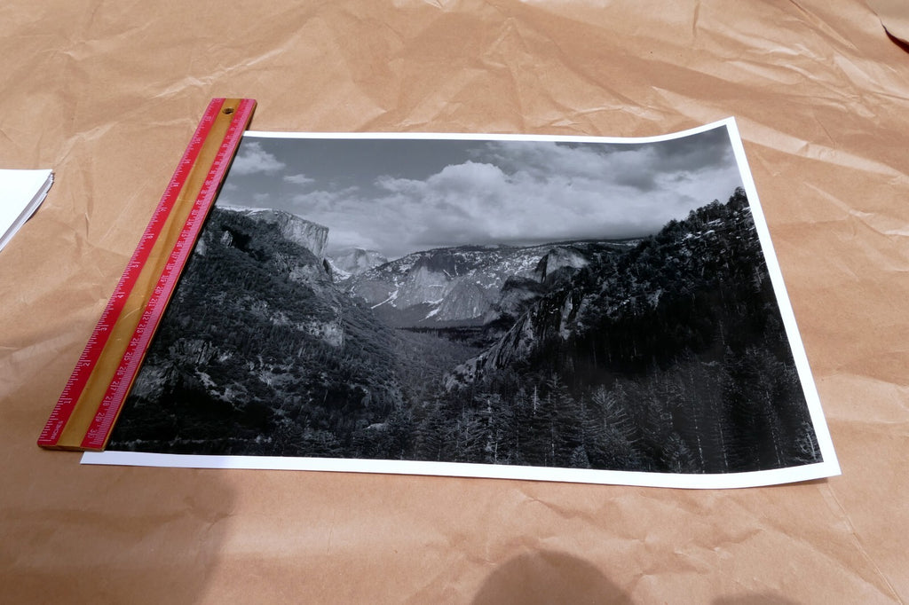 Yosemite California 11X14" Black & white Picture Photo Valley in Winter